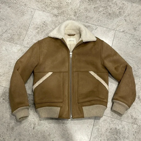 Wilfred Echo jacket - Sherpa and suede bomber - Picture 5 of 8